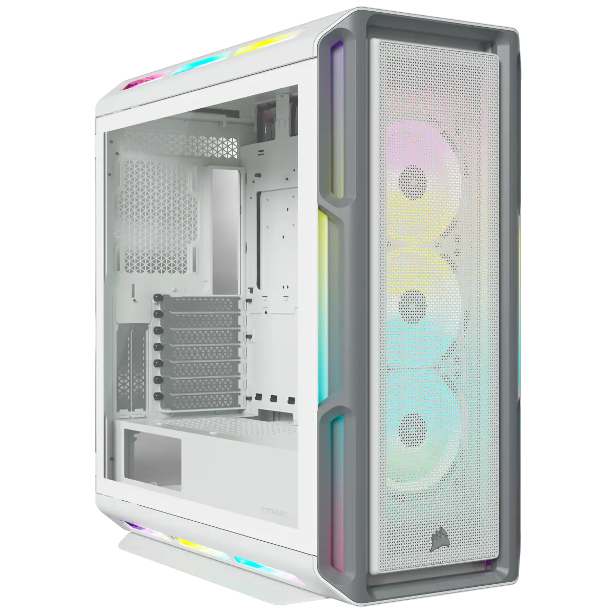 Corsair iCUE 5000T RGB Temperli Cam Mid-Tower ATX Beyaz Gaming (Oyuncu) Kasa