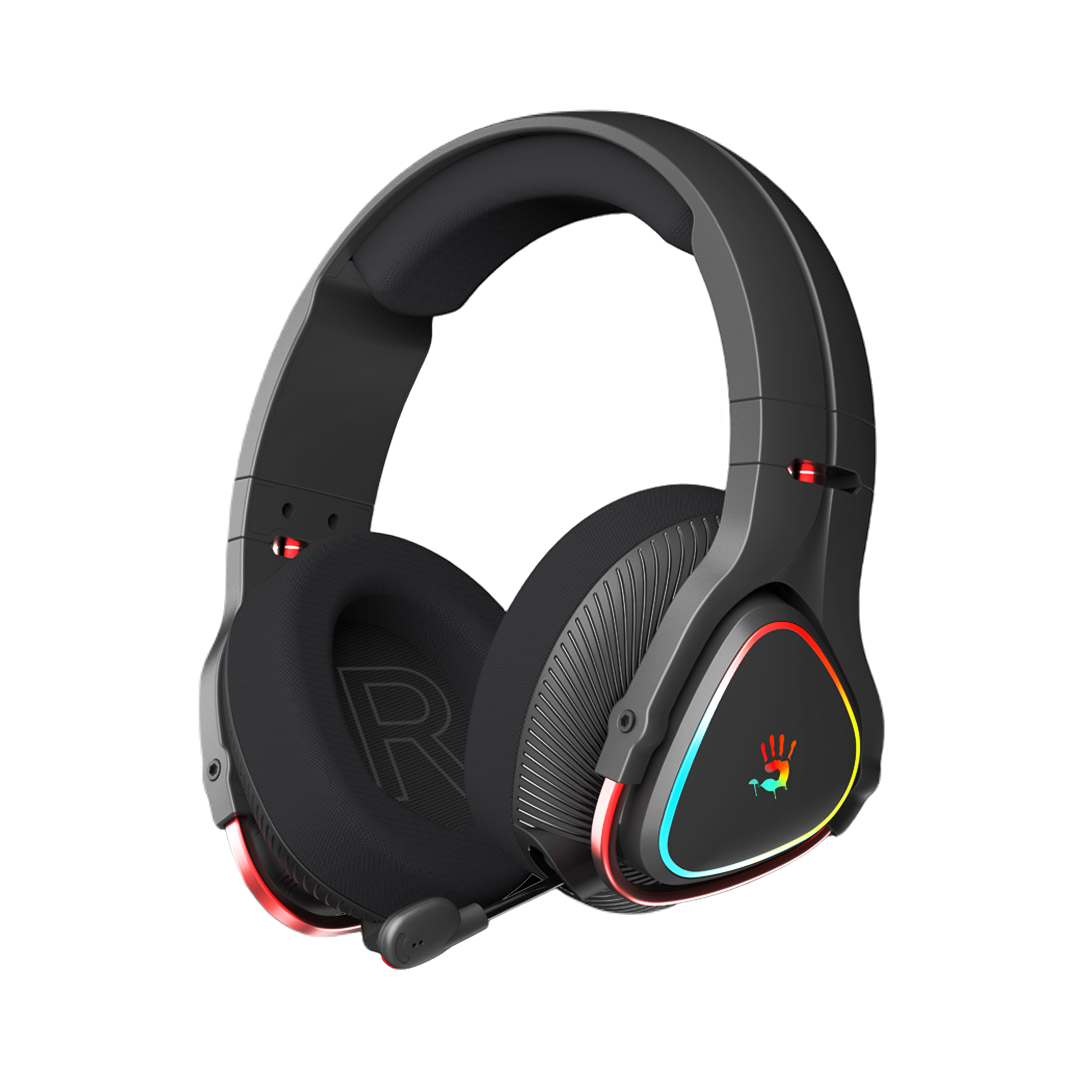Bloody MR710 RGB Mikrofonlu Bluetooth Kablosuz Siyah Gaming (Oyuncu) Kulaklık