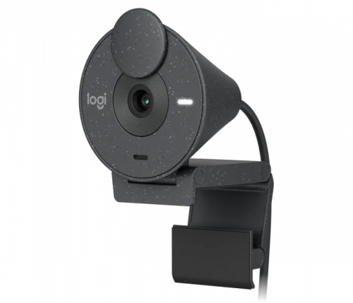 Logitech BRIO 300 Full HD Gizlilik Lens Kapaklı Siyah Web Kamerası -960-001436