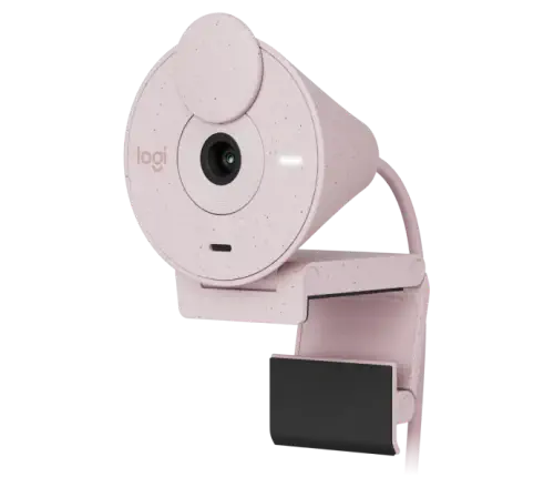 Logitech BRIO 300 Full HD Gizlilik Lens Kapaklı Pembe Web Kamerası -960-001448