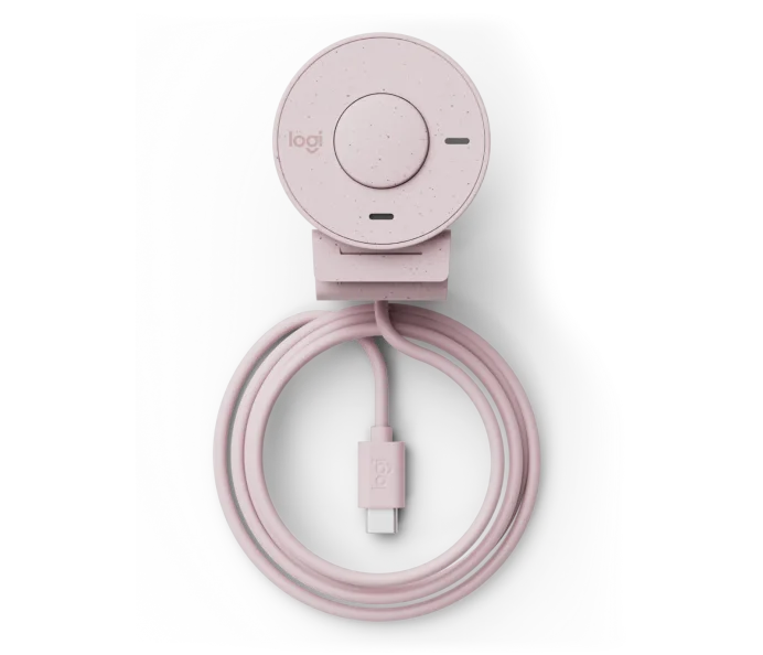 Logitech BRIO 300 Full HD Gizlilik Lens Kapaklı Pembe Web Kamerası -960-001448