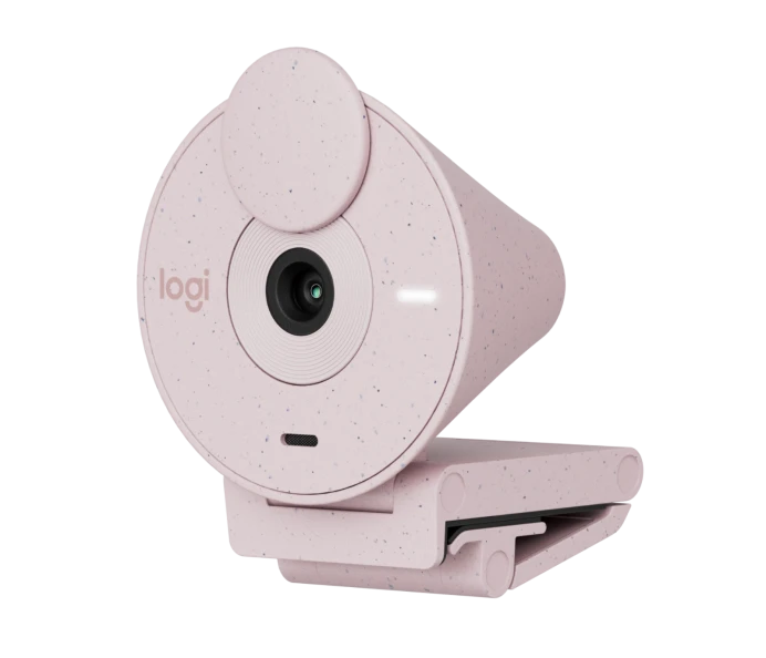 Logitech BRIO 300 Full HD Gizlilik Lens Kapaklı Pembe Web Kamerası -960-001448
