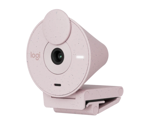 Logitech BRIO 300 Full HD Gizlilik Lens Kapaklı Pembe Web Kamerası -960-001448