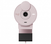 Logitech BRIO 300 Full HD Gizlilik Lens Kapaklı Pembe Web Kamerası -960-001448