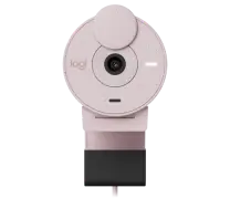 Logitech BRIO 300 Full HD Gizlilik Lens Kapaklı Pembe Web Kamerası -960-001448