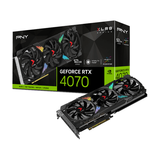 PNY RTX 4070 XLR8 Gaming VERTO RGB 12 GB GDDR6X 192Bit (VCG407012TFXXPB1) DX12 Gaming (Oyuncu) Ekran Kartı