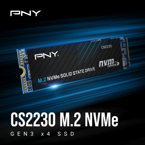 PNY CS2230 M280CS2230-1TB-RB 1TB 3300/2600MB/s PCIe NVMe M.2 SSD Disk