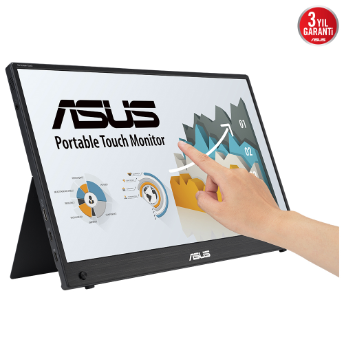 Asus ZenScreen MB16AHT 15.6″ 5ms 60Hz Flicker-Free IPS Dokunmatik Full HD Monitör