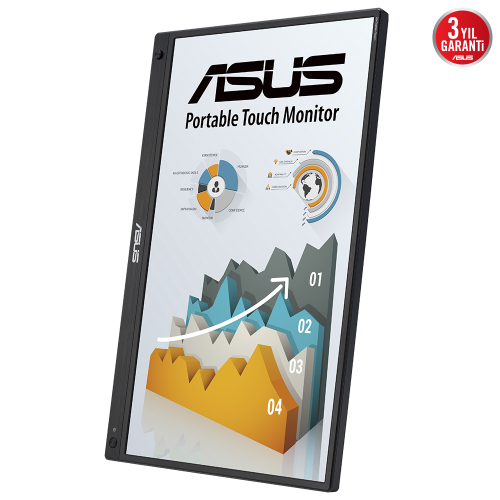 ASUS ZenScreen MB16AHT 15.6″ 5ms 60Hz Flicker-Free IPS Dokunmatik Full HD Monitör
