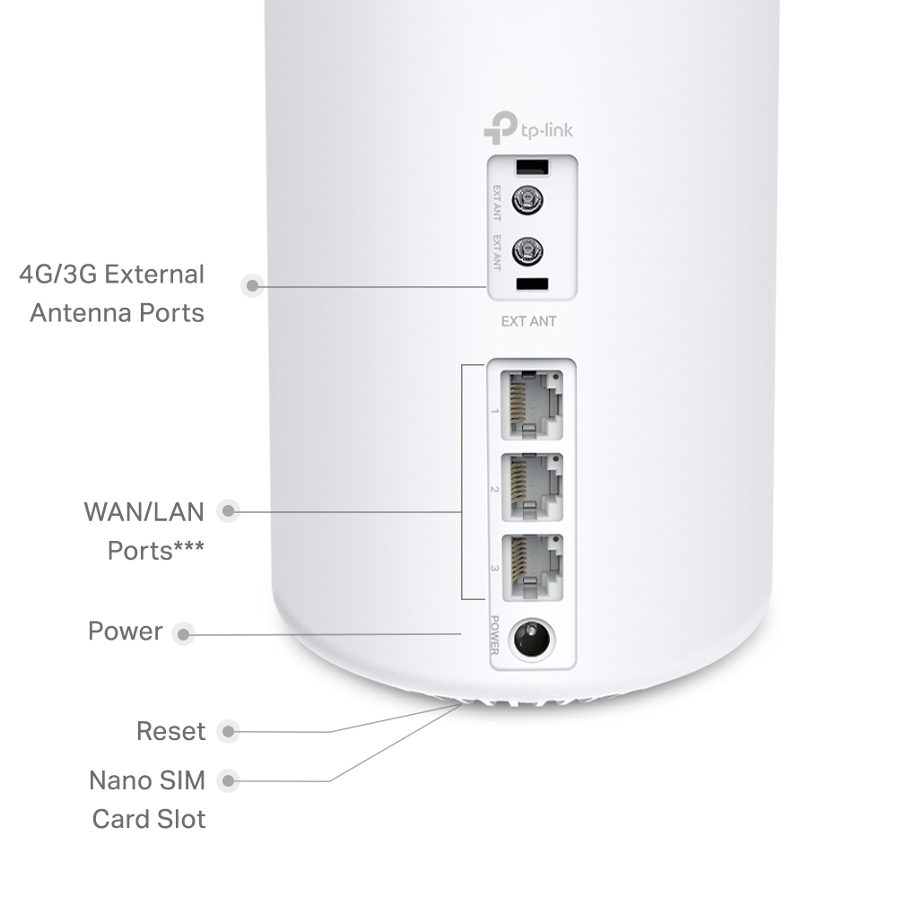 TP-Link Deco X50-4G Ev WI-Fi 6 Ağ Geçidi (Tekli)