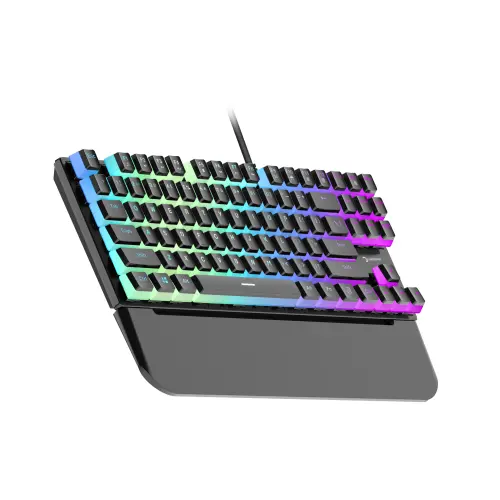 GamePower Suki TKL Mekanik Black Outemu Switch Puding Keycaps İngilizce Q USB Gaming Klavye