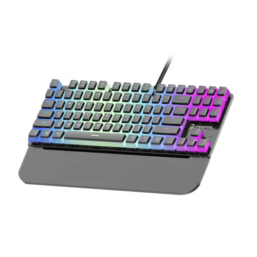 GamePower Suki TKL Mekanik Black Outemu Switch Puding Keycaps İngilizce Q USB Gaming Klavye