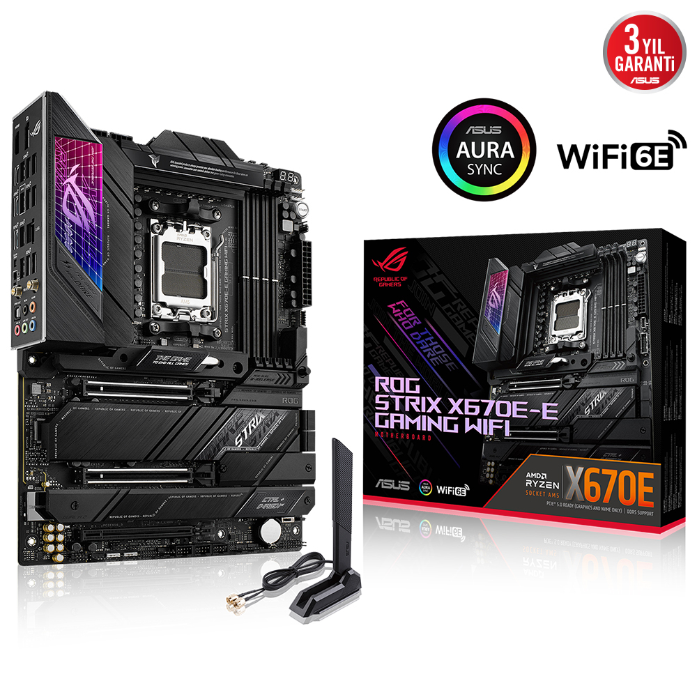 AMD Ryzen 9 7900X İşlemci +ASUS ROG STRIX X670E-E GAMING Bundle