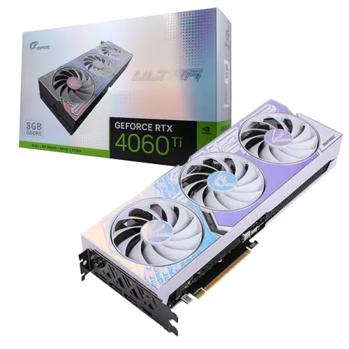 COLORFUL iGame RTX 4060 Ti Ultra 8GB GDDR6 128Bit W OC 8GB-V DX12 Gaming (Oyuncu) Ekran Kartı