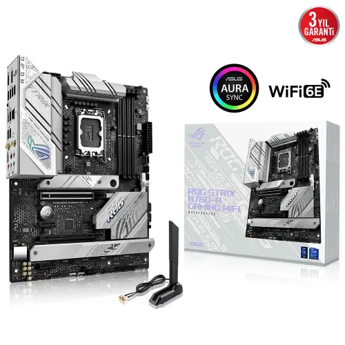 ASUS ROG STRIX B760-A Gaming Wifi Intel B760 Soket 1700 DDR5 7200(OC)MHz ATX Gaming (Oyuncu) Anakart