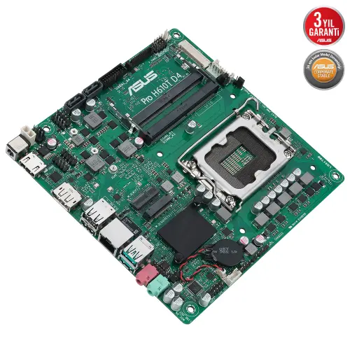 ASUS Pro H610T D4-CSM Soket 1700 DDR4 3200(OC)Mhz Mını-ITX Anakart