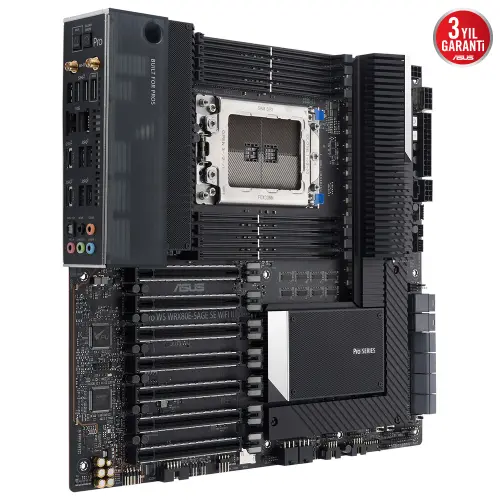 ASUS PRO WS WRX80E-SAGE SE WIFI II AMD WRX80 Soket sWRX8 DDR4 E-ATX Anakart