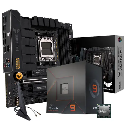 AMD Ryzen 9 7900X İşlemci +Asus TUF Gaming B650M-Plus WIFI Anakart Bundle