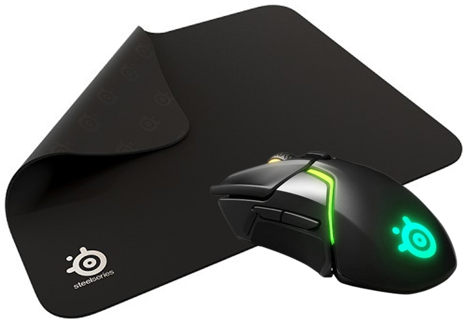 Steelseries Rival 650 SSM62456 12.000CPI 7 Tuş RGB Wireless Optik Gaming Mouse + SteelSeries QcK+ Mousepad