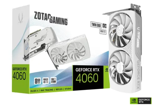 Zotac Gaming GeForce RTX 4060 Twin Edge OC White ZT-D40600Q-10M 8GB GDDR6 128Bit DX12 DLSS 3 Gaming (Oyuncu) Ekran Kartı