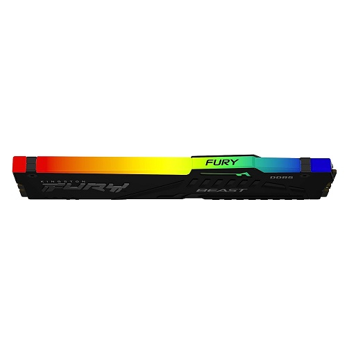 Kingston Fury Beast RGB KF556C40BBA-16 16GB (1x16GB) DDR5 5600MHz CL40 Siyah Gaming Ram (Bellek)