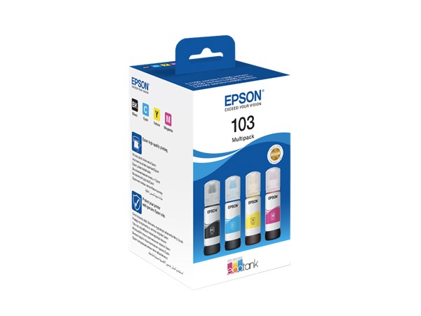 Epson C13T00S64A (103) L5190/L3160/ L3156/ L3151/ L3150/ L3111/ L3110/ L1110 4 Renk Multipack Kartuş