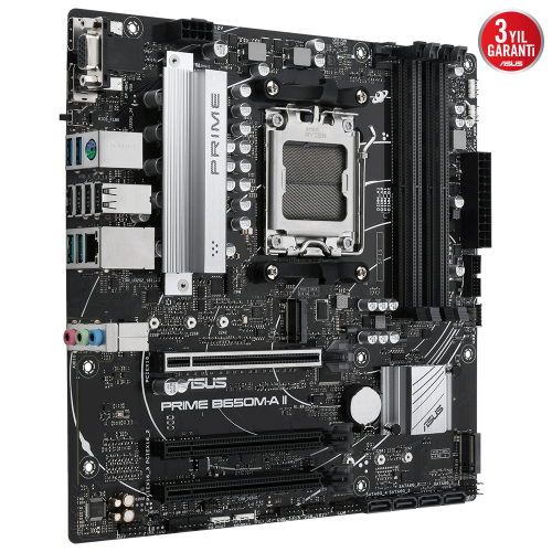 Asus Prime B650M-A II-CSM AMD B650 AM5 Soket DDR5 6400 Mikro ATX Anakart