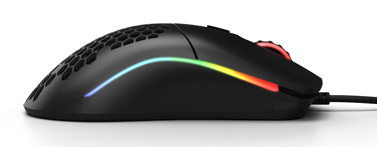 Glorious Model O Minus GOM-BLACK 12000 DPI 6 Tuş RGB Optik Mat Siyah Kablolu Gaming (Oyuncu) Mouse