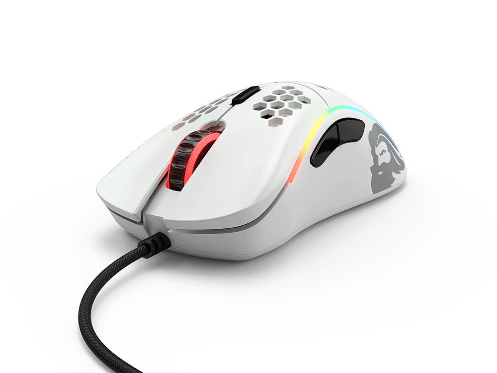Glorious Model D GLO-MS-DM-MW Minus Kablolu Mat Beyaz Oyuncu Mouse
