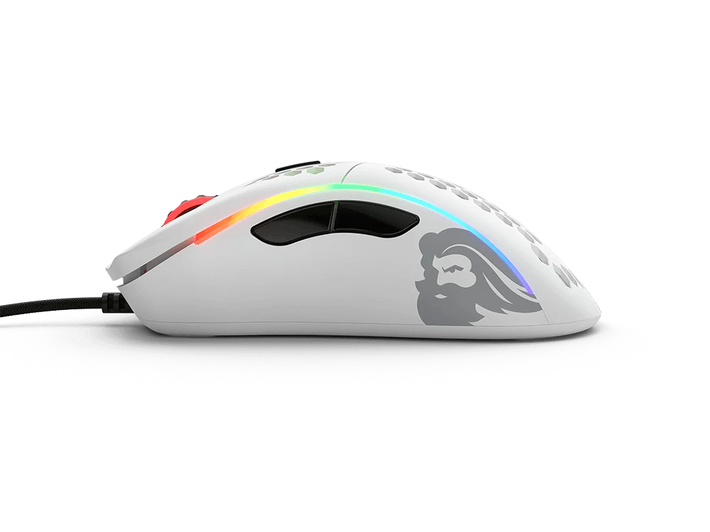 Glorious Model D GLO-MS-DM-MW Minus Kablolu Mat Beyaz Oyuncu Mouse