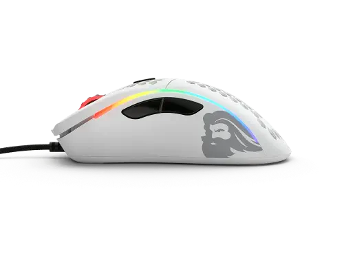 Glorious Model D-GLO-MS-DM-MW Minus Kablolu Mat Beyaz Oyuncu Mouse