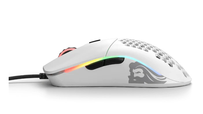 Glorious Model O Minus GOM-WHITE 12000 DPI 6 Tuş RGB Optik Mat Beyaz Kablolu Gaming (Oyuncu) Mouse