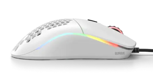 Glorious Model O Minus 12000 DPI 6 Tuş RGB Optik Mat Beyaz Kablolu Gaming (Oyuncu) Mouse
