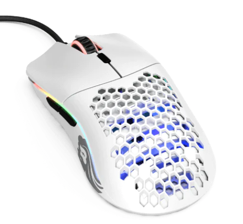 Glorious Model O Minus GOM-WHITE 12000 DPI 6 Tuş RGB Optik Mat Beyaz Kablolu Gaming (Oyuncu) Mouse