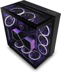 NZXT H Series H9 Elite Edition CM-H91EB-01 Temperli Cam Siyah Mid Tower Gaming (Oyuncu) Kasa