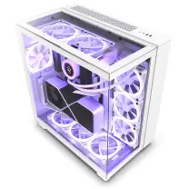 NZXT H Series H9 Elite CM-H91EW-01 Temperli Cam Beyaz Mid Tower Gaming (Oyuncu) Kasa