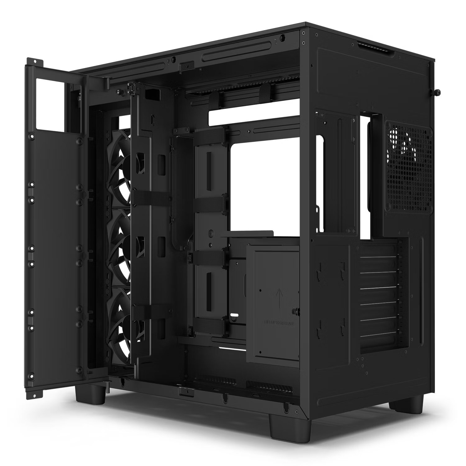 NZXT H Series H9 Flow CM-H91FB-01 Siyah ATX Mid Tower Gaming (Oyuncu) Kasa