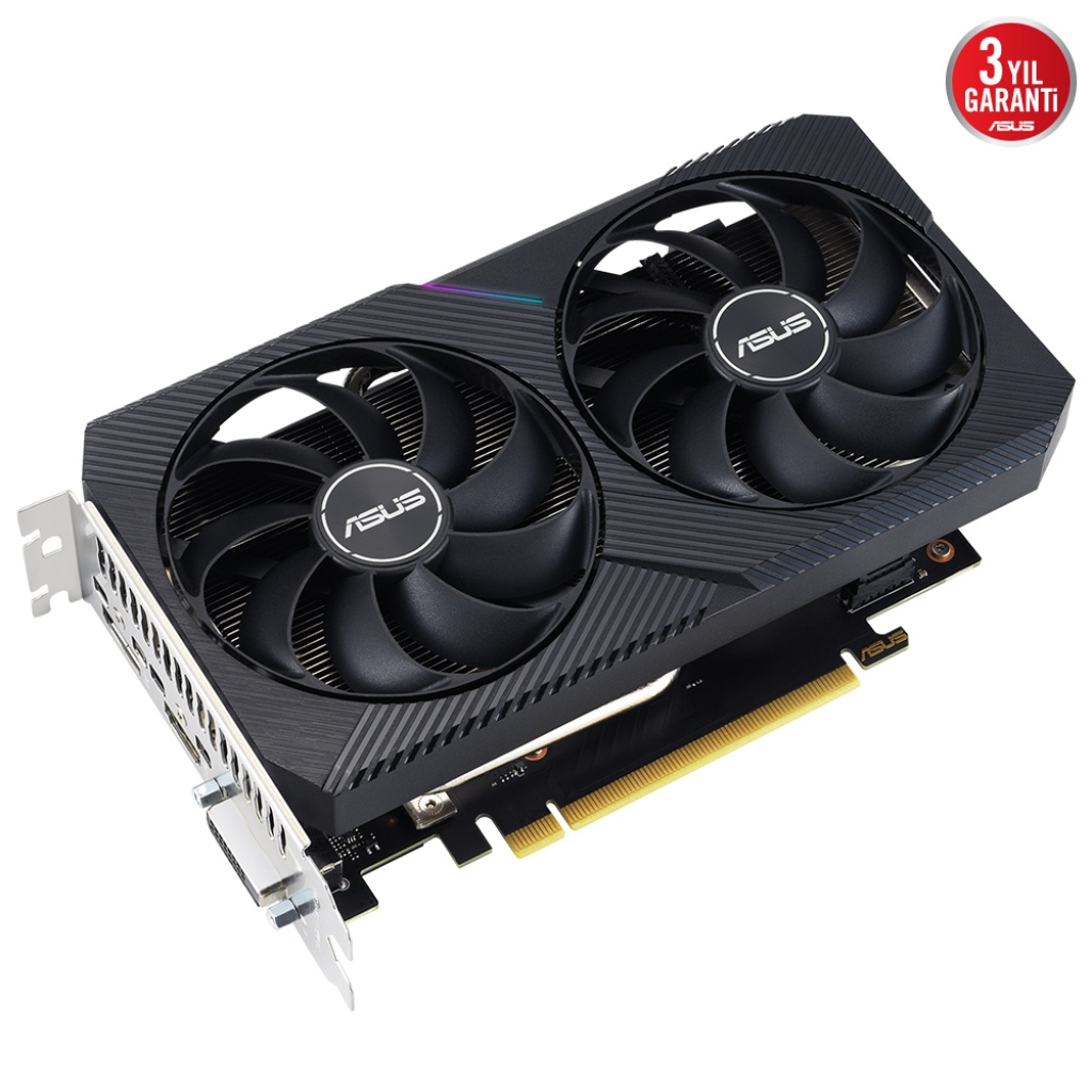 ASUS Dual GeForce RTX 3050 OC V2 DUAL-RTX3050-O8G V2 8GB GDDR6 128Bit DX12 Gaming (Oyuncu) Ekran Kartı
