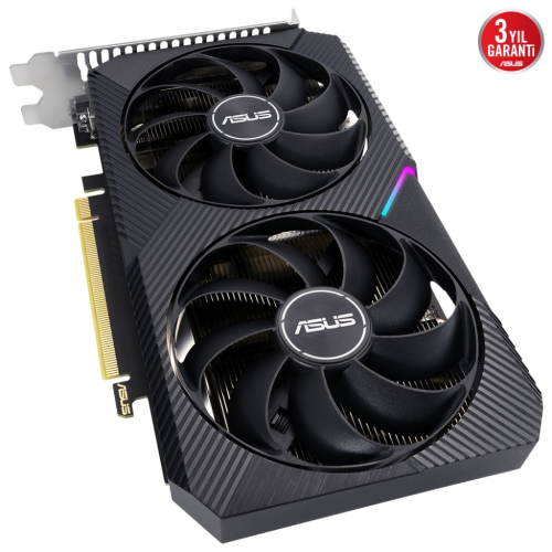 Asus Dual GeForce RTX 3050 OC V2 DUAL-RTX3050-O8G V2 8GB GDDR6 128Bit DX12 Gaming (Oyuncu) Ekran Kartı