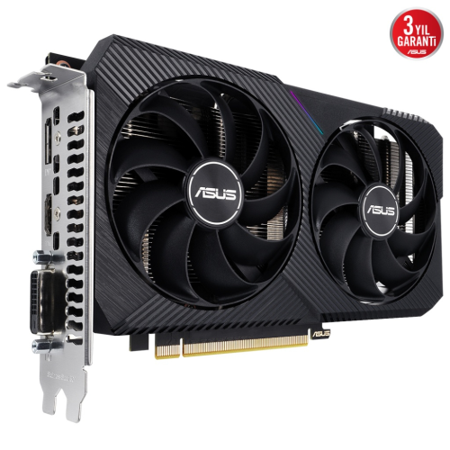 Asus Dual GeForce RTX 3050 OC V2 DUAL-RTX3050-O8G V2 8GB GDDR6 128Bit DX12 Gaming (Oyuncu) Ekran Kartı