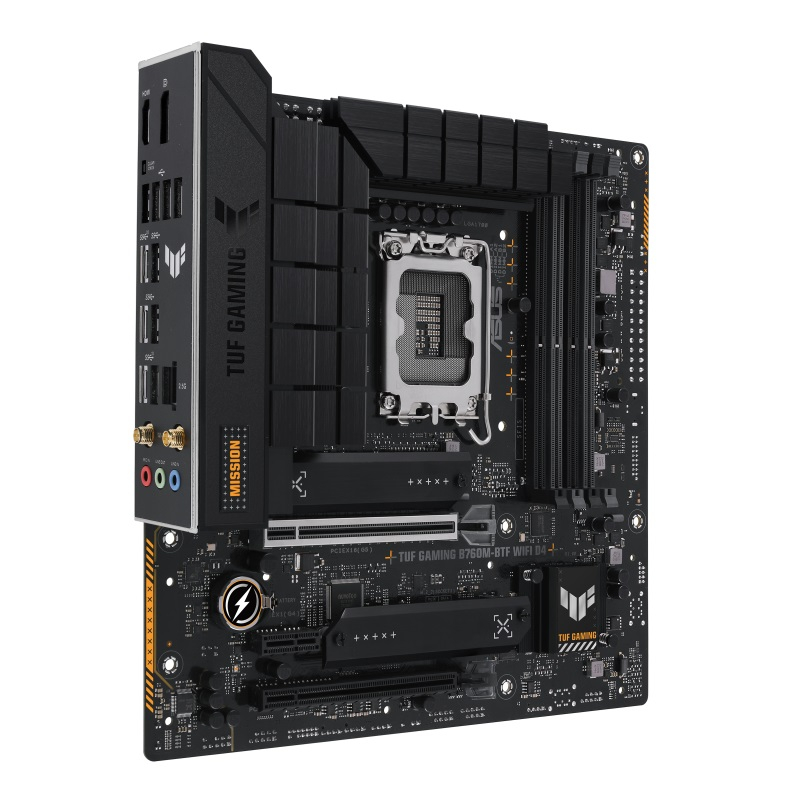 ASUS TUF Gaming B760M-BTF WIFI D4 Intel B760 Soket 1700 DDR4 5333(OC)MHz mATX Gaming (Oyuncu) Anakart