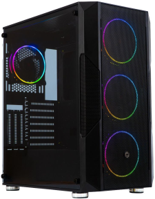 Frisby FC-9435G 750W 80+ Bronze 4x120mm Double Slim Ring RGB Fan Temperli Cam Mesh USB 3.0 ATX Mid-Tower Gaming (Oyuncu) Kasa