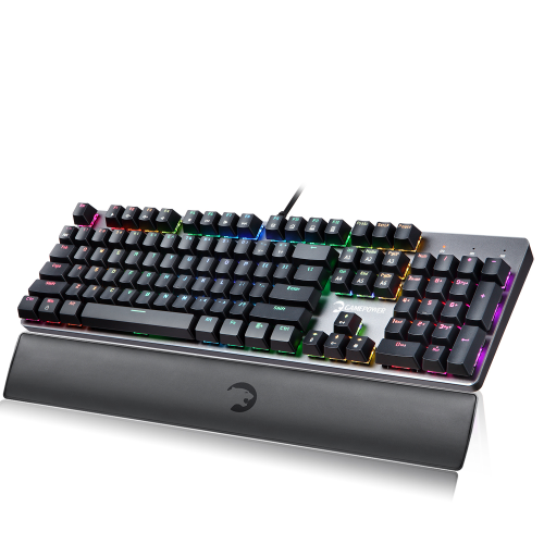 GamePower Ogre RGB Outemu Red Switch İngilizce Q USB Mekanik Gaming Klavye