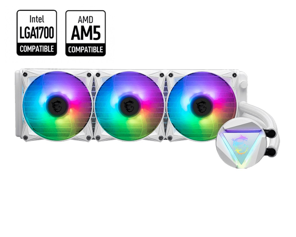 MSI MAG CoreLiquid 360R V2 ARGB 360mm Beyaz İşlemci Sıvı Soğutucu