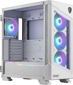 MSI MPG Velox 100R 4x120mm ARGB Fan Temperli Cam USB 3.2 Type-C ATX Mid-Tower Beyaz Gaming (Oyuncu) Kasa