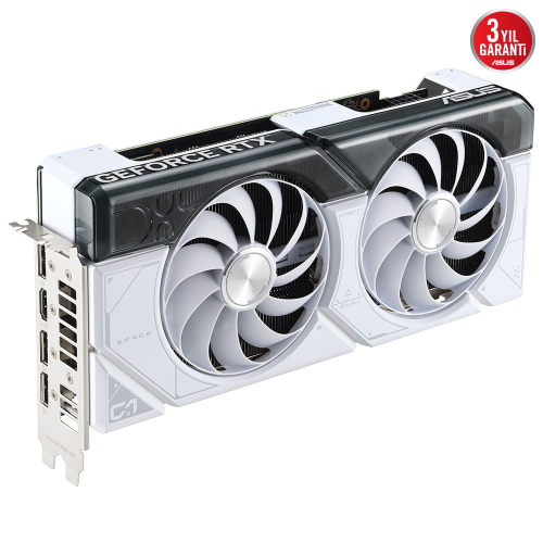 Asus Dual GeForce RTX 4070 DUAL-RTX4070-12G-WHITE GDDR6X 192Bit DX12 DLSS 3 Gaming (Oyuncu) Ekran Kartı