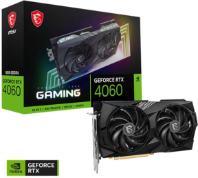 MSI GeForce RTX 4060 GAMING 8G GDDR6 128Bit DX12 DLSS 3 Gaming (Oyuncu) Ekran Kartı