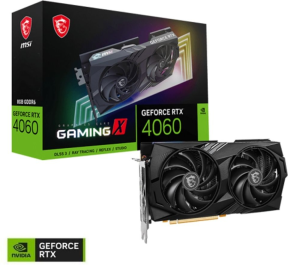 MSI GeForce RTX 4060 GAMING X 8G GDDR6 128Bit DX12 DLSS 3 Gaming (Oyuncu) Ekran Kartı