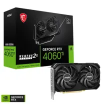 MSI GeForce RTX 4060 Ti VENTUS 2X BLACK 8G GDDR6 128Bit DX12 DLSS 3 Gaming (Oyuncu) Ekran Kartı