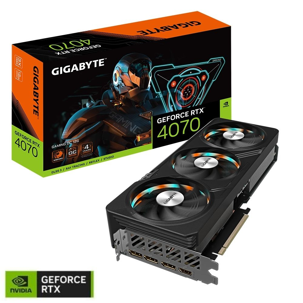 Gigabyte GeForce RTX 4070 Gaming OC GV-N4070GAMING OC-12GD 12GB GDDR6X 192Bit DX12 DLSS 3 Gaming (Oyuncu) Ekran Kartı
